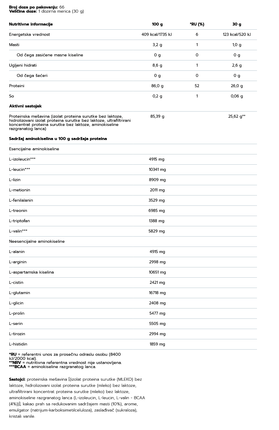 5Stars Whey - Vanila (3kg)