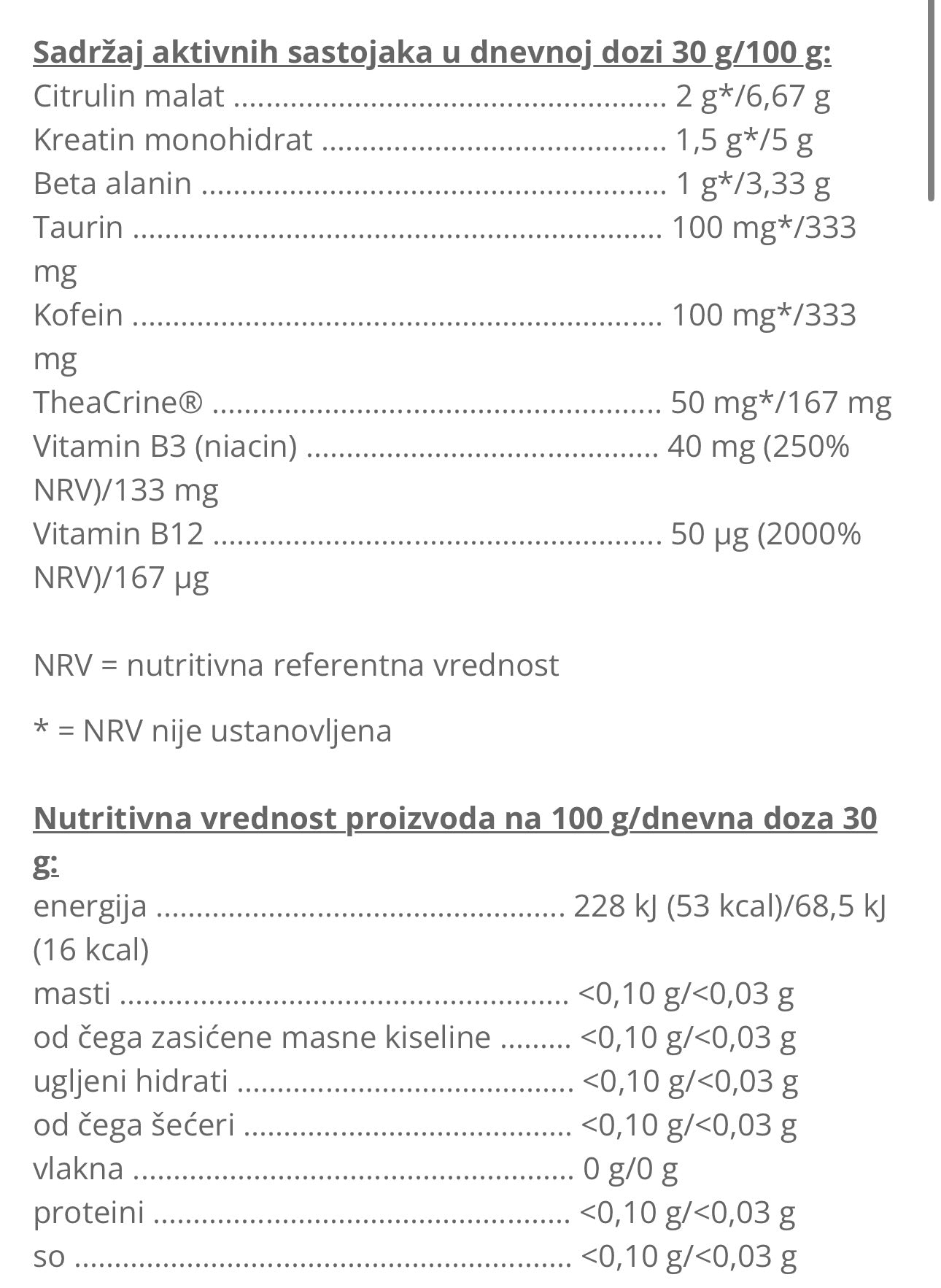 Applied Nutrition ABE Gel 60g mentol bombona