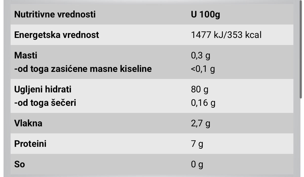 Cream Of Rice 1Kg Malina