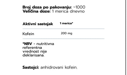 Caffeine Ostrovit Prah 200g