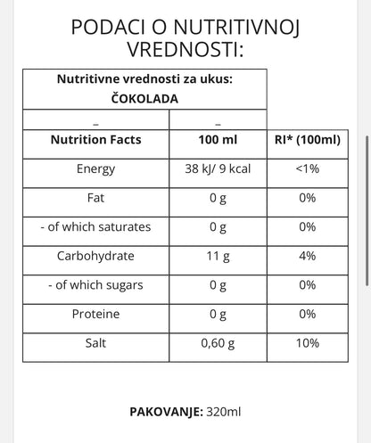 Zero Syrup 320Ml Jagoda