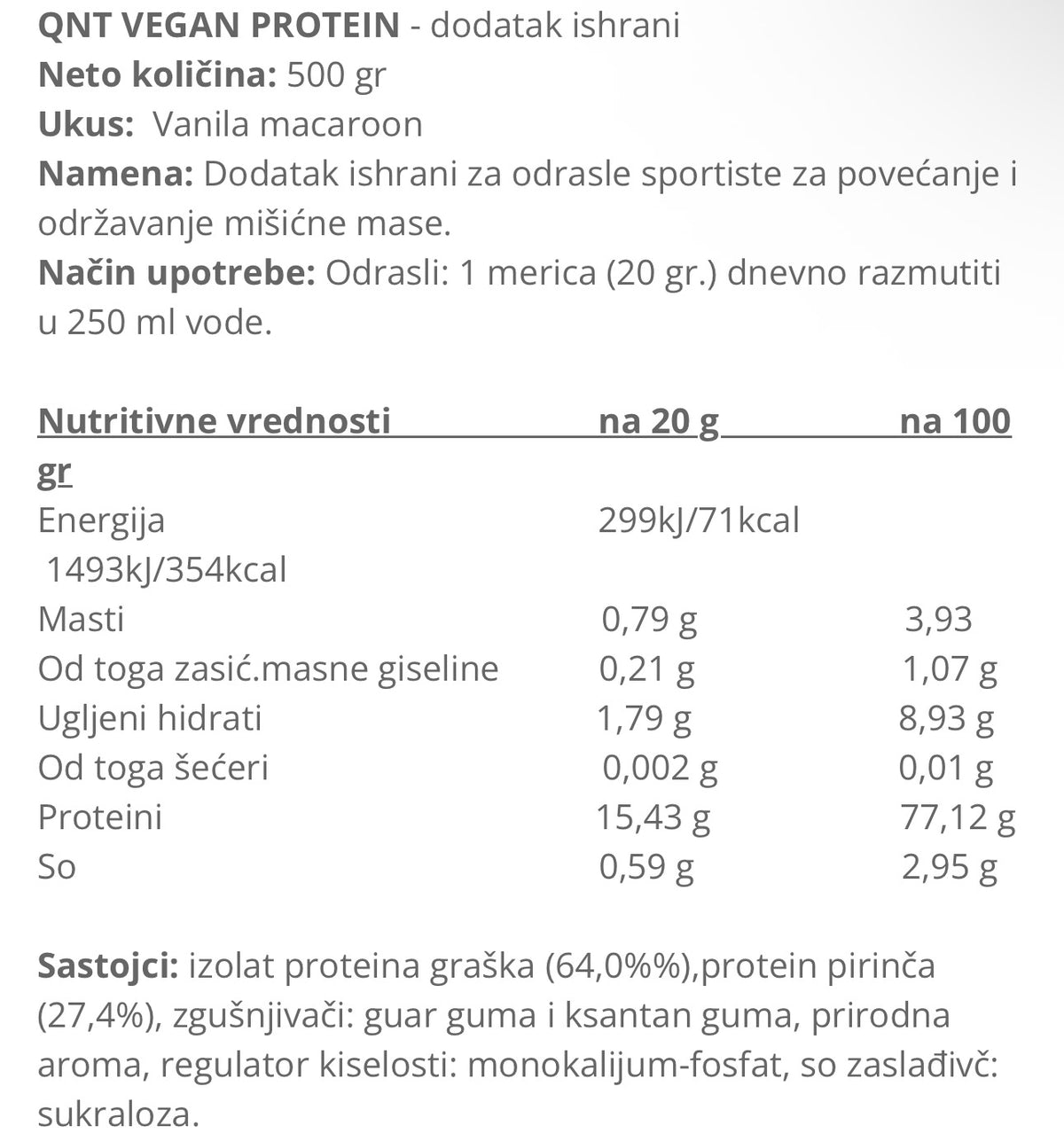 QNT Vegan Protein