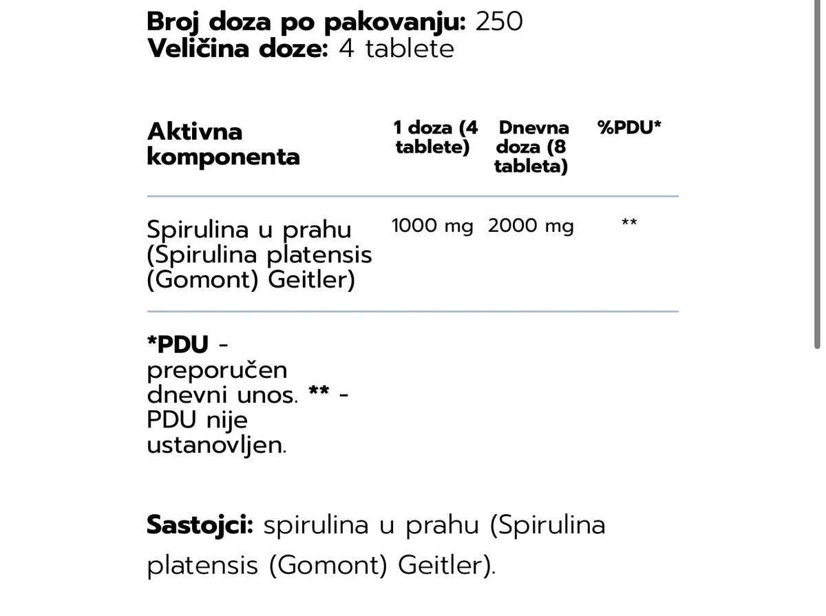 Spirulina Ostrovit