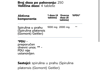 Spirulina Ostrovit