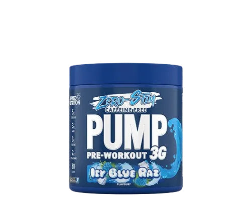 APN Pump 3G Stim Free Icy blue razz preworkout no stim