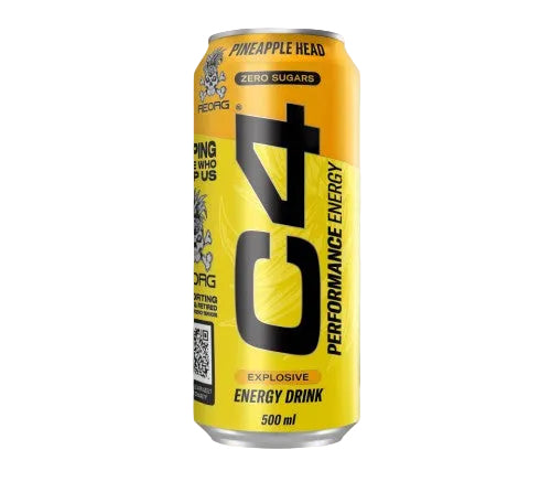 C4 Energy Drink Pineapple Head