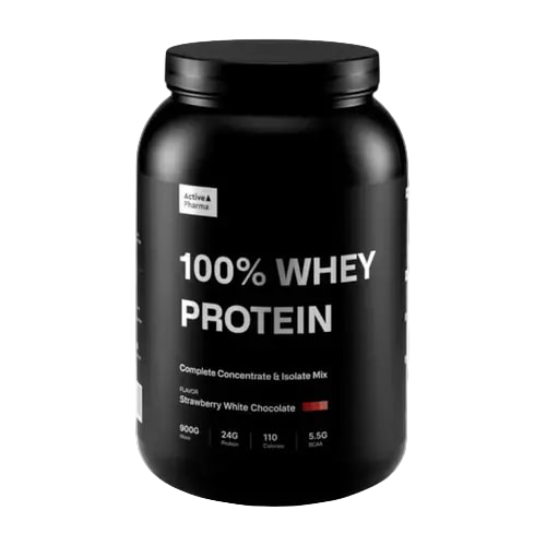 Active Pharma 100% Whey – Jagoda & Bela Čokolada (900g)