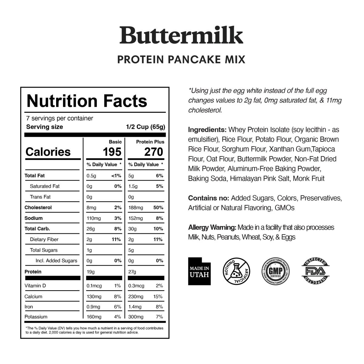 Basic Protein Pancake Mix