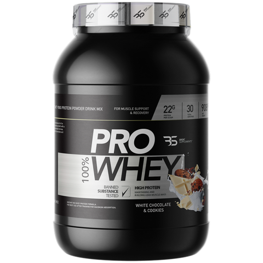 Basic PRO Whey - Bela Čokolada & Keks (908g)