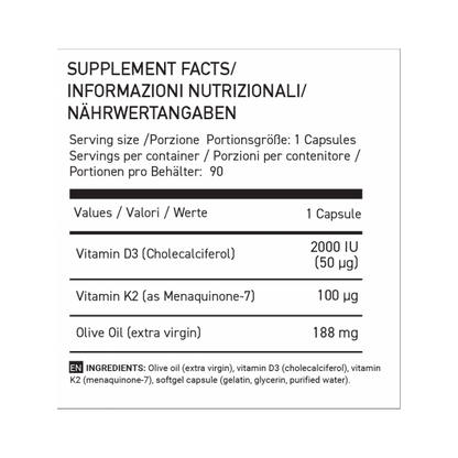 Basic Vitamin D3 + K2